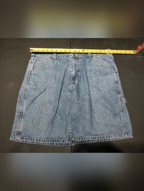 Denver Hayes - Carpenter Jean Shorts - Men's 36 - Acid Wash Indigo